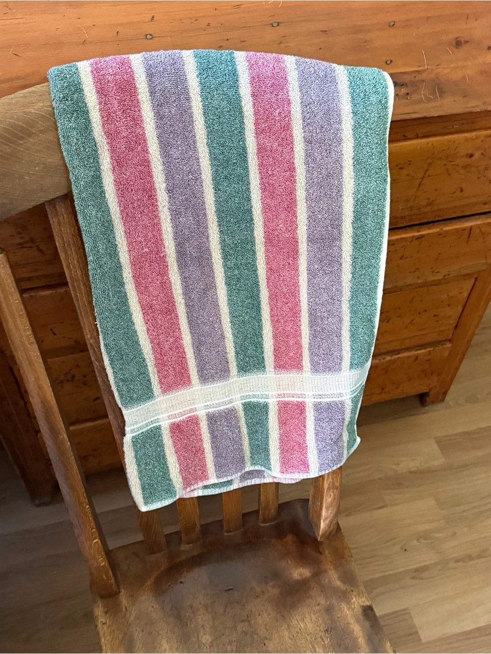 Vintage Springs Home Forever Striped Bath Towel 26x52